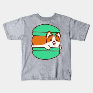 Macaron Corgi Kids T-Shirt